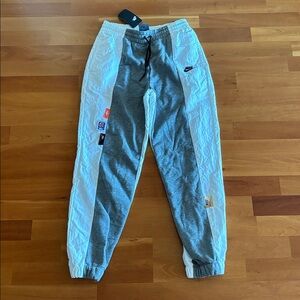 NWT Vintage NIKE Sportswear Icon Clash Heather Gray Track Pants Women’s Small